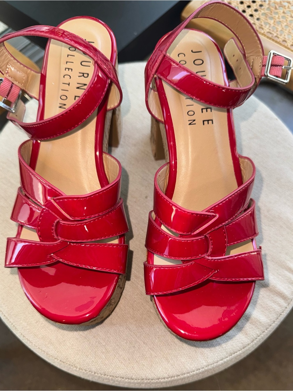 Red Platform Sandals-NEW! - Picture 4 of 7
